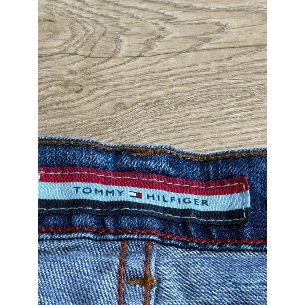 EUC Mens y2k Tommy Hilfiger jean shorts jorts stretch denim medium wash size 38